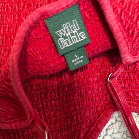 Wild Fable- Cute and Comfy Red Women's Romper - Picture 2 of 4